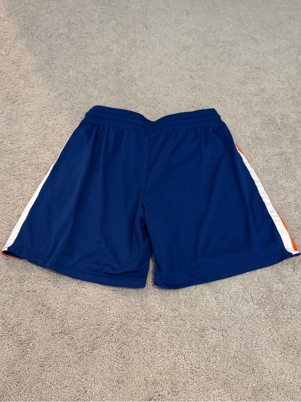 Fanatics- Men’s New York Knicks Royal Blue and Orange Basketball Shorts - Picture 3 of 3